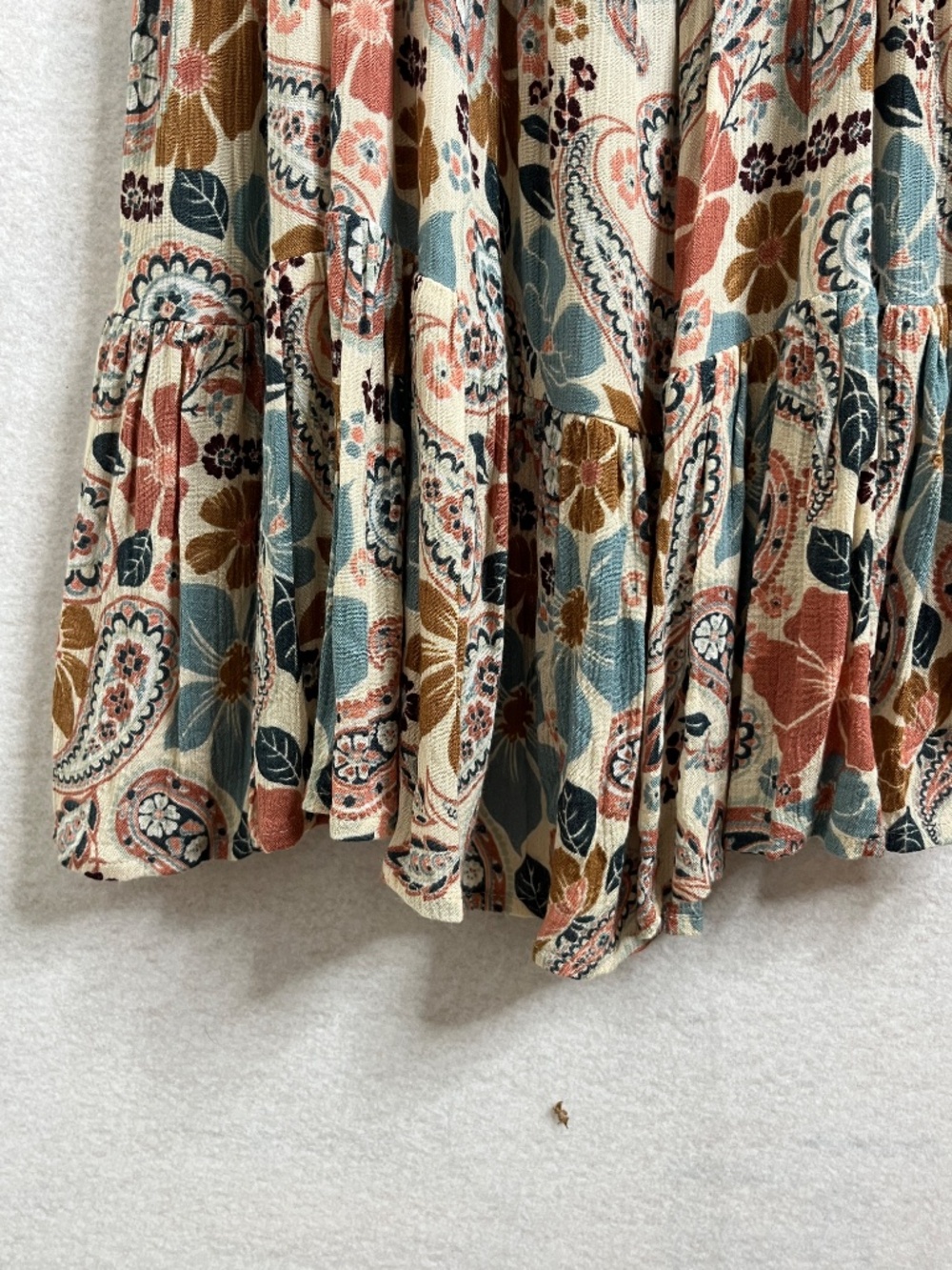 O’Neill Saltwater Essentials Boho Paisley Floral Flowy Tank Top Size S - Picture 6 of 6